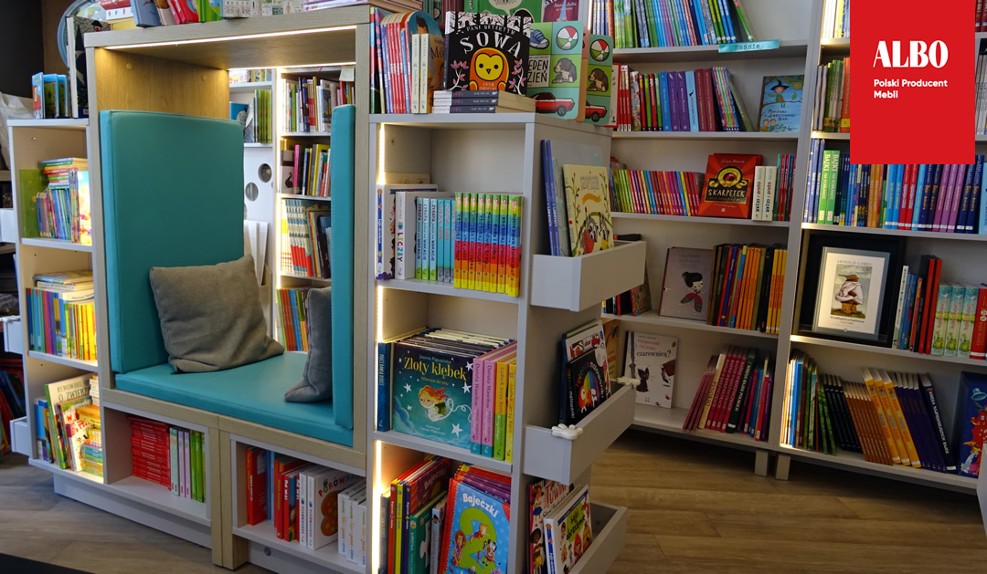 biblioteka meble - regał na książki dla dzieci