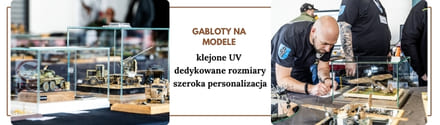 Gablotki szklane na kolekcje